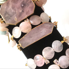 Incărcați imaginea în vizualizatorul Galeriei, Bijuterii cu pietre - Brațară Lollidot cu Conector Cuart Rose roz