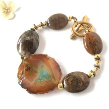 Incărcați imaginea în vizualizatorul Galeriei, Bratara Lollidot Unicat cu agata mare