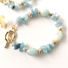 Incărcați imaginea în vizualizatorul Galeriei, Bijuterii cu pietre acvamarin