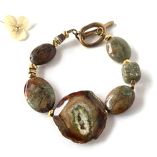 Incărcați imaginea în vizualizatorul Galeriei, Bratara cu pietre Agata Pirite Jasper