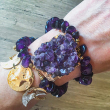 Incărcați imaginea în vizualizatorul Galeriei, Moon Phases - Fazele lunii - Bratară cu luna si semiluna mare placată cu aur de 24k - Lollidot