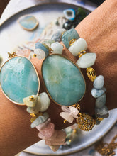 Incărcați imaginea în vizualizatorul Galeriei, Brațară cu conector Amazonit de 3cm albastru verde pal | Morganit