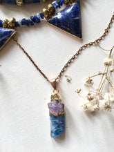 Incărcați imaginea în vizualizatorul Galeriei, GTL -Get The Look - Coliere cu tuburi Lapis Lazuli | Colier cu Triunghiuri Sodalit | Colier Pandantiv Sodalit cu Ametist