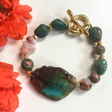 Incărcați imaginea în vizualizatorul Galeriei, Brațară cu pietre semipretioase Agata | Opal roz | Crisocola | Jad african | Unakit Jasper
