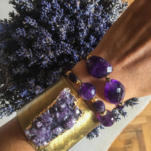 Incărcați imaginea în vizualizatorul Galeriei, Brațară cu pietre naturale semipretioase | Ametist si Pirite